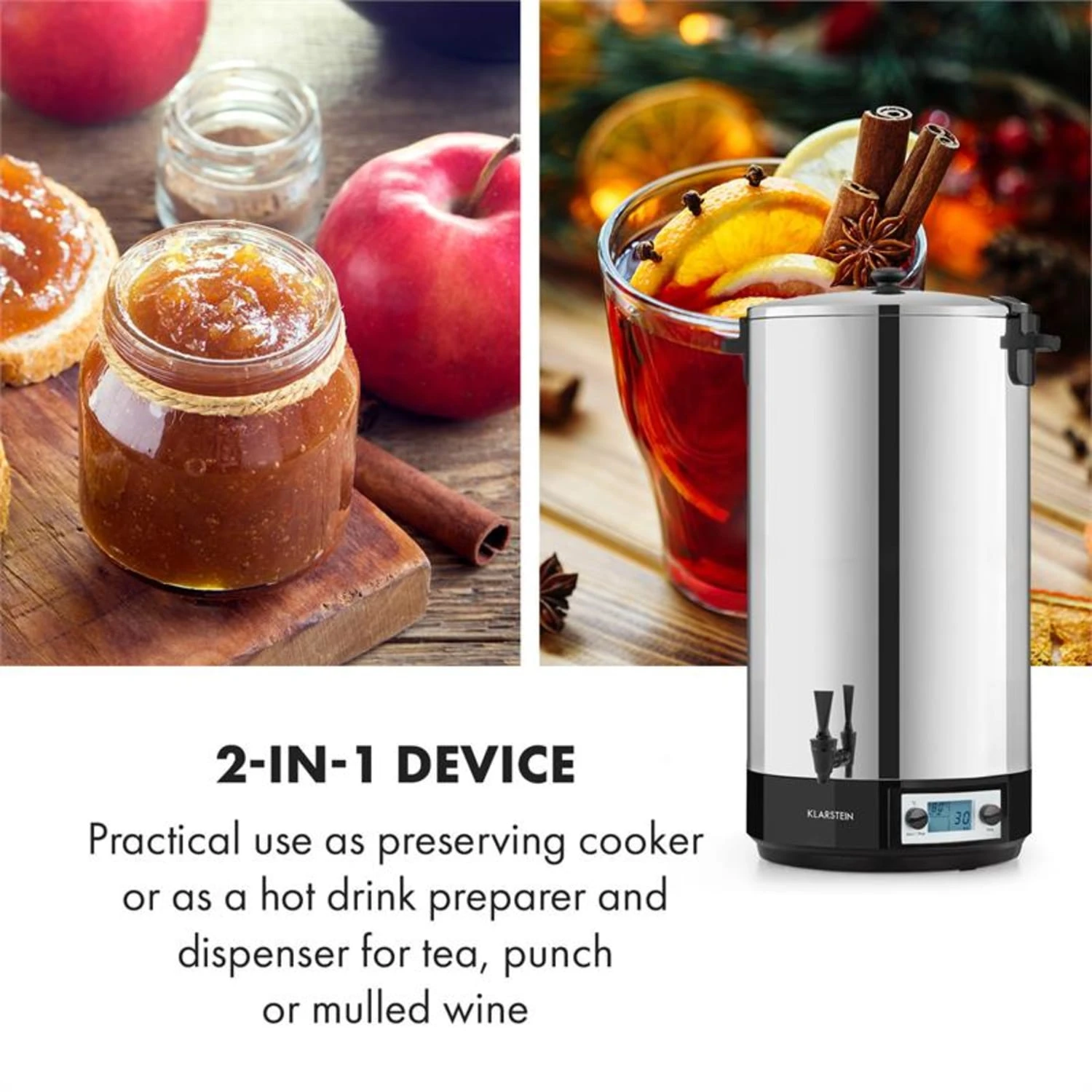 KonfiStar 60 Digital Einkocher Getränkespender 2500W 60L 100°C 180min 8 KonfiStar 60 Digital Einkocher Getränkespender 2500W 60L 100°C 180min – Bild 6