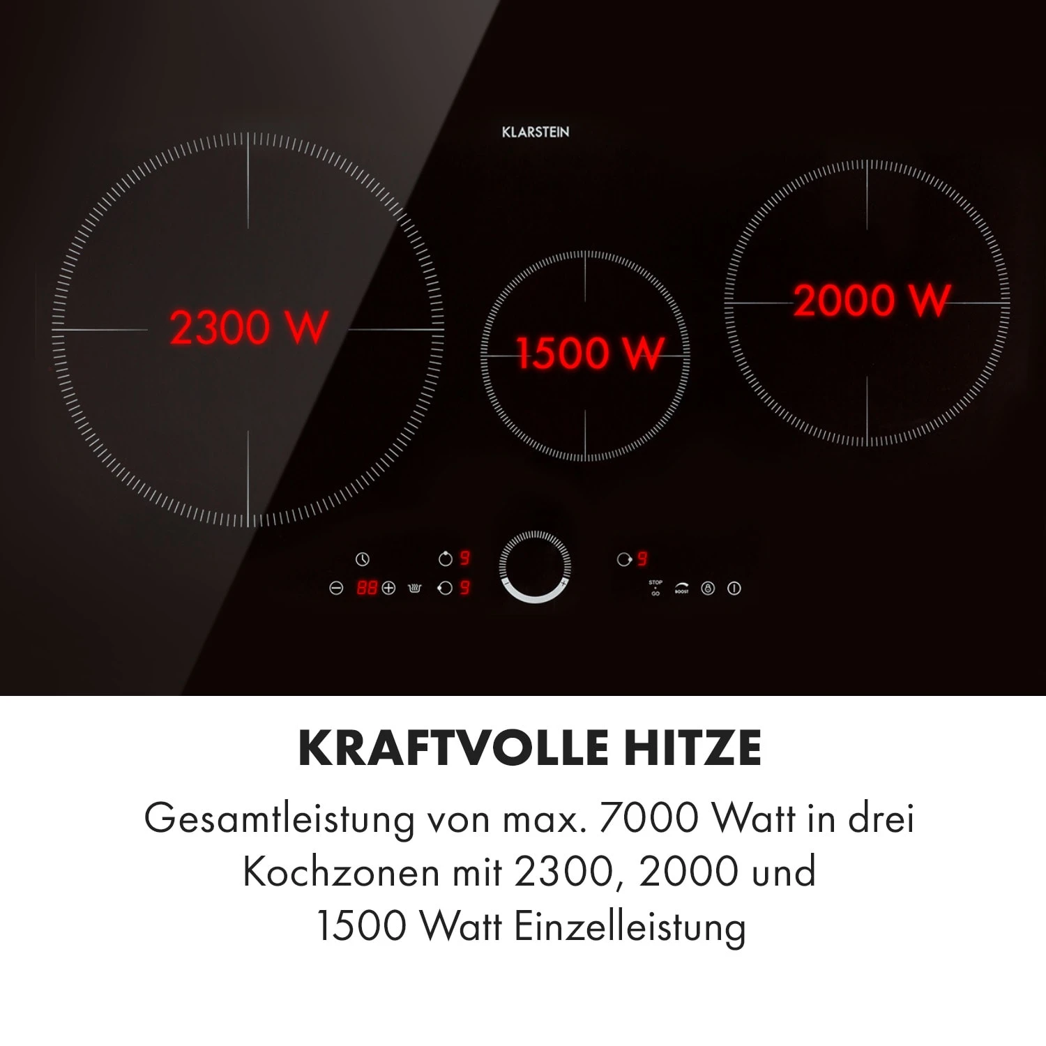 Delicatessa 80 Einbaukochfeld Induktion 3 Zonen 7400W Glaskeramik 6 Delicatessa 80 Einbaukochfeld Induktion 3 Zonen 7400W Glaskeramik – Bild 4