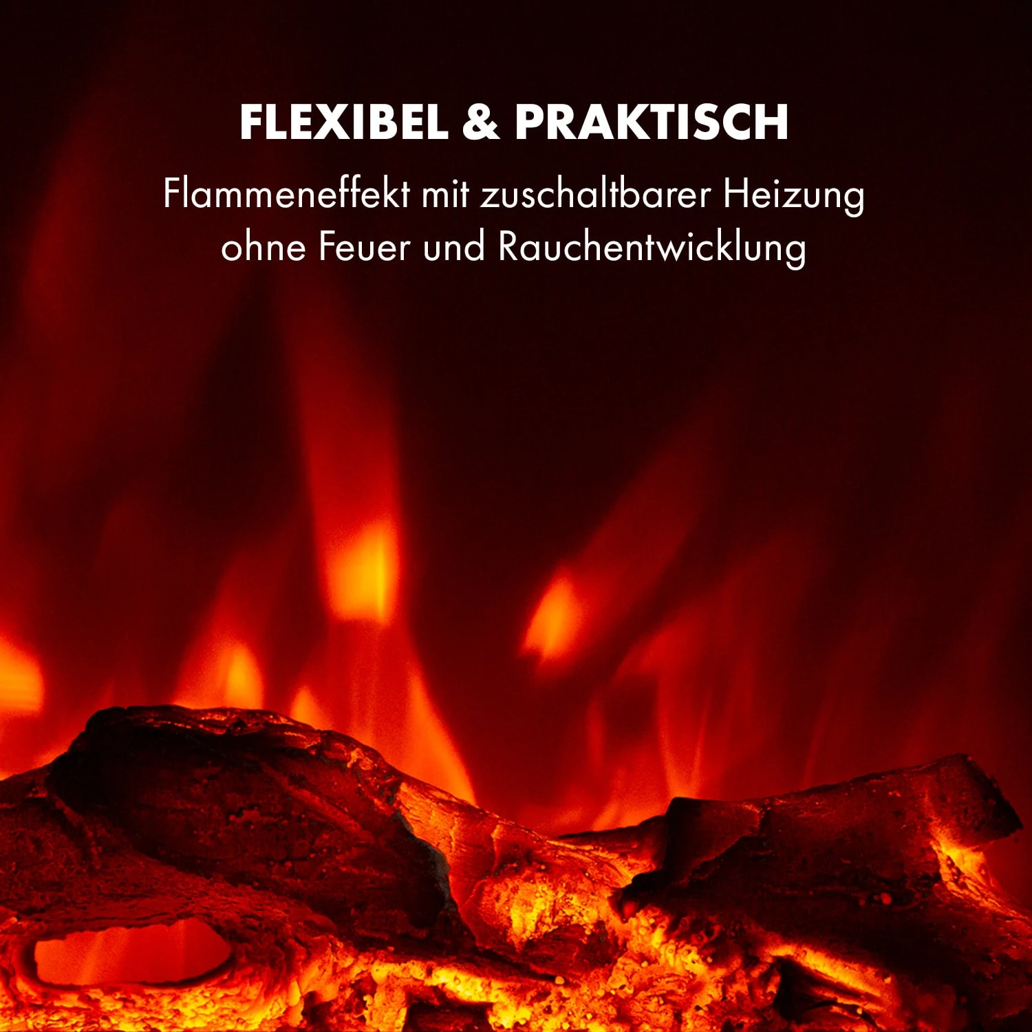 Lausanne Long Elektrischer Kamin 1600W 2 Heizstufen 128 Cm 7 Lausanne Long Elektrischer Kamin 1600W 2 Heizstufen 128 Cm – Bild 5