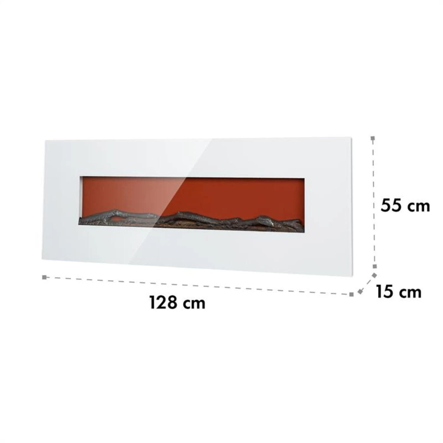 Lausanne Long Elektrischer Kamin 1600W 2 Heizstufen 128 Cm 9 Lausanne Long Elektrischer Kamin 1600W 2 Heizstufen 128 Cm – Bild 7