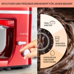 Bella Elegance Küchenmaschine 2000 W 2,7 PS 5,2 Ltr Edelstahl BPA-frei -Klarstein 10034364 de 0004 usp