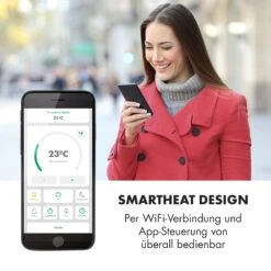 Bornholm Smart Konvektions-Heizgerät | 2000 W | SmartHeat Design: WiFi-Verbindung | LED-Display | 24-h-Timer | 2 Heizstufen: 1000 / 2000 W | IP24: Spritzwassergeschützt | Fernbedienung | Standgerät 18 Bornholm Smart Konvektions-Heizgerät | 2000 W | SmartHeat Design: WiFi-Verbindung | LED-Display | 24-h-Timer | 2 Heizstufen: 1000 / 2000 W | IP24: Spritzwassergeschützt | Fernbedienung | Standgerät -Klarstein 10034390 de 0008 logo