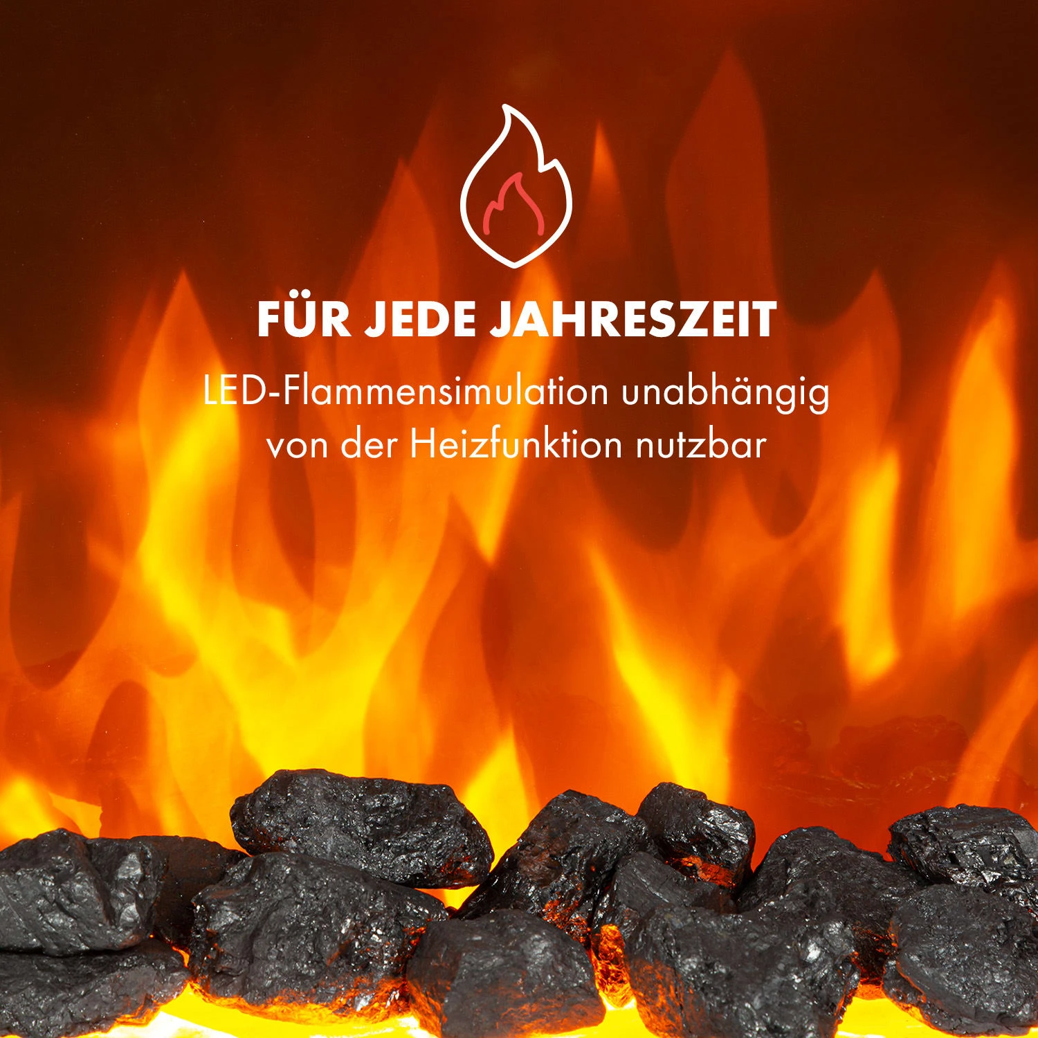 Verbier Elektrischer Kamin Elektrokamin 1000 / 2000 W LED-InstaFire Thermostat Timer Überhitzungsschutz 7 Verbier Elektrischer Kamin Elektrokamin 1000 / 2000 W LED-InstaFire Thermostat Timer Überhitzungsschutz – Bild 5