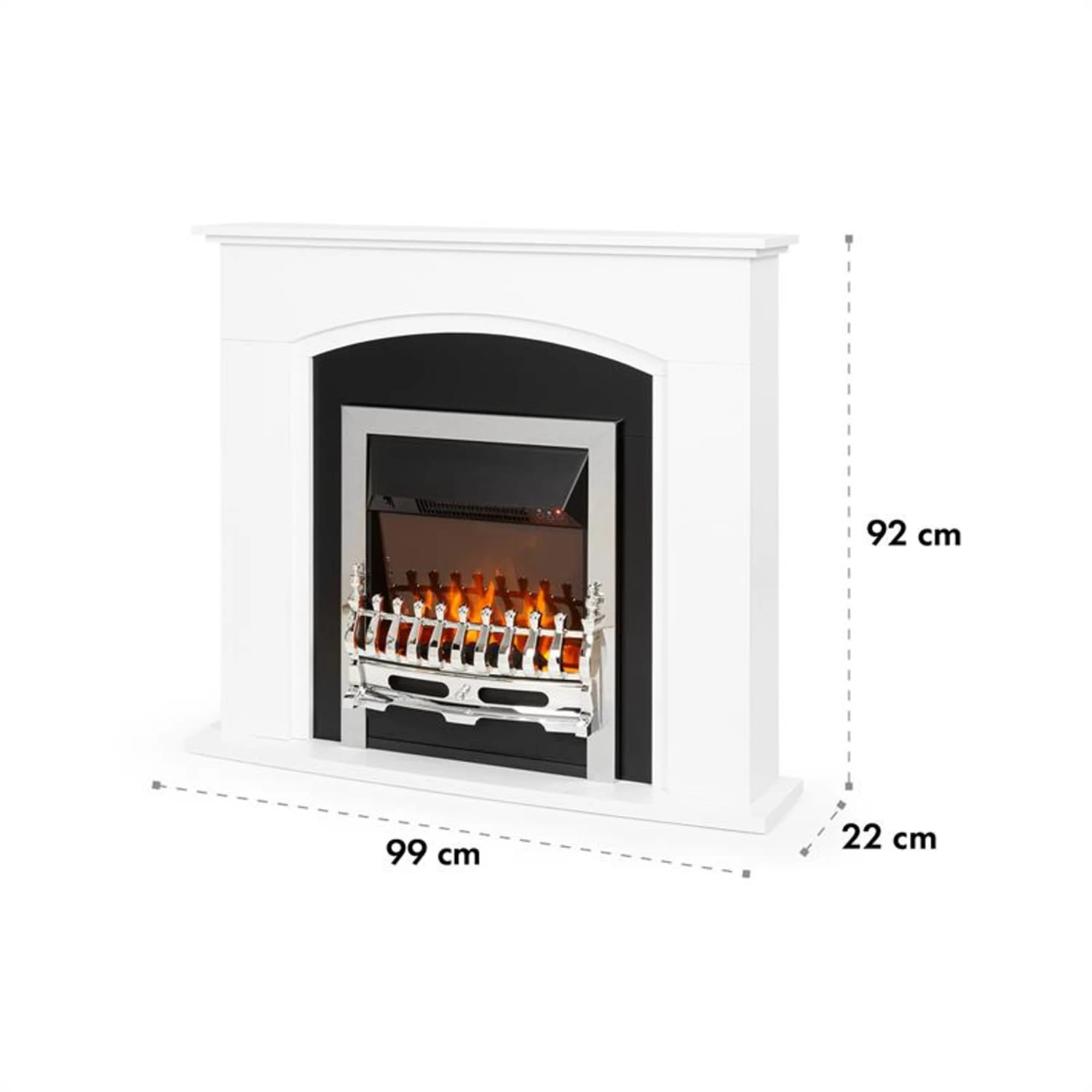 Verbier Elektrischer Kamin Elektrokamin 1000 / 2000 W LED-InstaFire Thermostat Timer Überhitzungsschutz 10 Verbier Elektrischer Kamin Elektrokamin 1000 / 2000 W LED-InstaFire Thermostat Timer Überhitzungsschutz – Bild 8