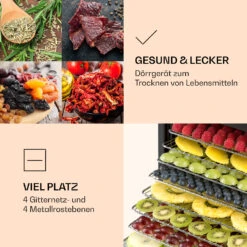 Mega Jerky Dörrautomat 650W 35-80°C LC-Touch-Display Timer 8 Ebenen 11 Mega Jerky Dörrautomat 650W 35-80°C LC-Touch-Display Timer 8 Ebenen -Klarstein 10034439 de 0004 logo