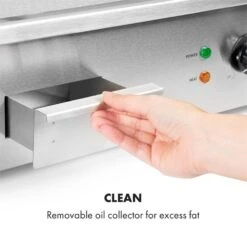 Grillmeile 3000R Elektrogrill 3000W Platte 54,5x35cm Geriffelt 17 Grillmeile 3000R Elektrogrill 3000W Platte 54,5x35cm Geriffelt -Klarstein 10034449 yy 0007 logo Klarstein Grillmeile 3000R Pro Grill geriffelt