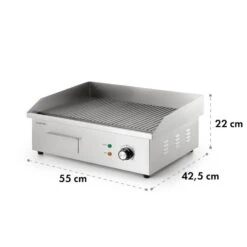 Grillmeile 3000R Elektrogrill 3000W Platte 54,5x35cm Geriffelt 19 Grillmeile 3000R Elektrogrill 3000W Platte 54,5x35cm Geriffelt -Klarstein 10034449 yy 0009 logo Klarstein Grillmeile 3000R Pro Grill geriffelt
