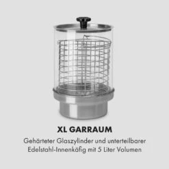 Wurstfabrik 600 Hot Dog Maker 600W 3 Spieße 5L 30-100°C Glas Edelstahl 15 Wurstfabrik 600 Hot Dog Maker 600W 3 Spieße 5L 30-100°C Glas Edelstahl -Klarstein 10034454 de 0004 logo