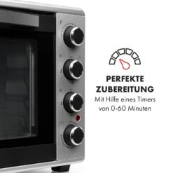 Masterchef 45 Mini-Backofen 45l 2000W 100-230 °C Timer Silber 15 Masterchef 45 Mini-Backofen 45l 2000W 100-230 °C Timer Silber -Klarstein 10034497 de 0005 logo