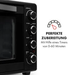 Masterchef 60 Mini-Backofen 60l 2000W 100-230 °C Timer Schwarz 15 Masterchef 60 Mini-Backofen 60l 2000W 100-230 °C Timer Schwarz -Klarstein 10034498 de 0005 logo