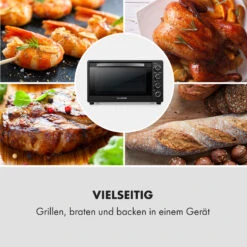 Masterchef 60 Mini-Backofen 60l 2000W 100-230 °C Timer Schwarz 17 Masterchef 60 Mini-Backofen 60l 2000W 100-230 °C Timer Schwarz -Klarstein 10034498 de 0007 logo