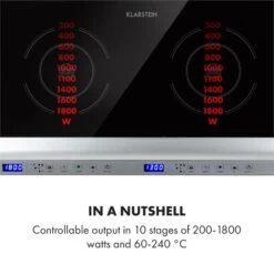 Cucinata Induktionskochfeld 3100W 10 Leistungsstufen 200-1300W 11 Cucinata Induktionskochfeld 3100W 10 Leistungsstufen 200-1300W -Klarstein 10034503 yy 0004 logo Klarstein Cucinata Induktionskochfeld 3100 W