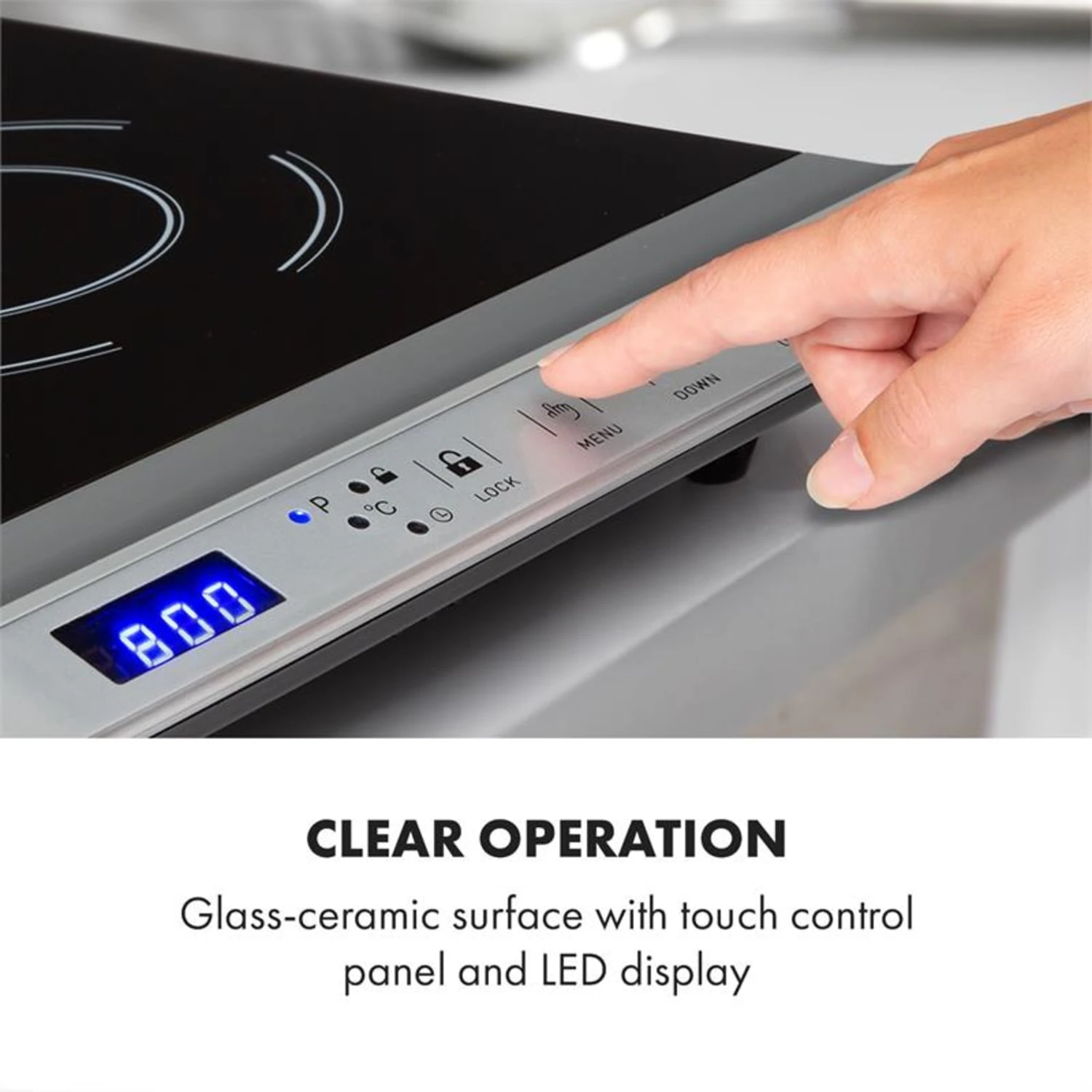 Cucinata Induktionskochfeld 3100W 10 Leistungsstufen 200-1300W 6 Cucinata Induktionskochfeld 3100W 10 Leistungsstufen 200-1300W – Bild 4