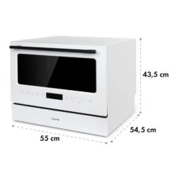 Azuria Geschirrspülmaschine 1380W 6,5L 6 Gedecke Schwarze Glasfront 24 Azuria Geschirrspülmaschine 1380W 6,5L 6 Gedecke Schwarze Glasfront -Klarstein 10034510 yy 0011 logo Klarstein Azuria Geschirrspuelmaschine weiss