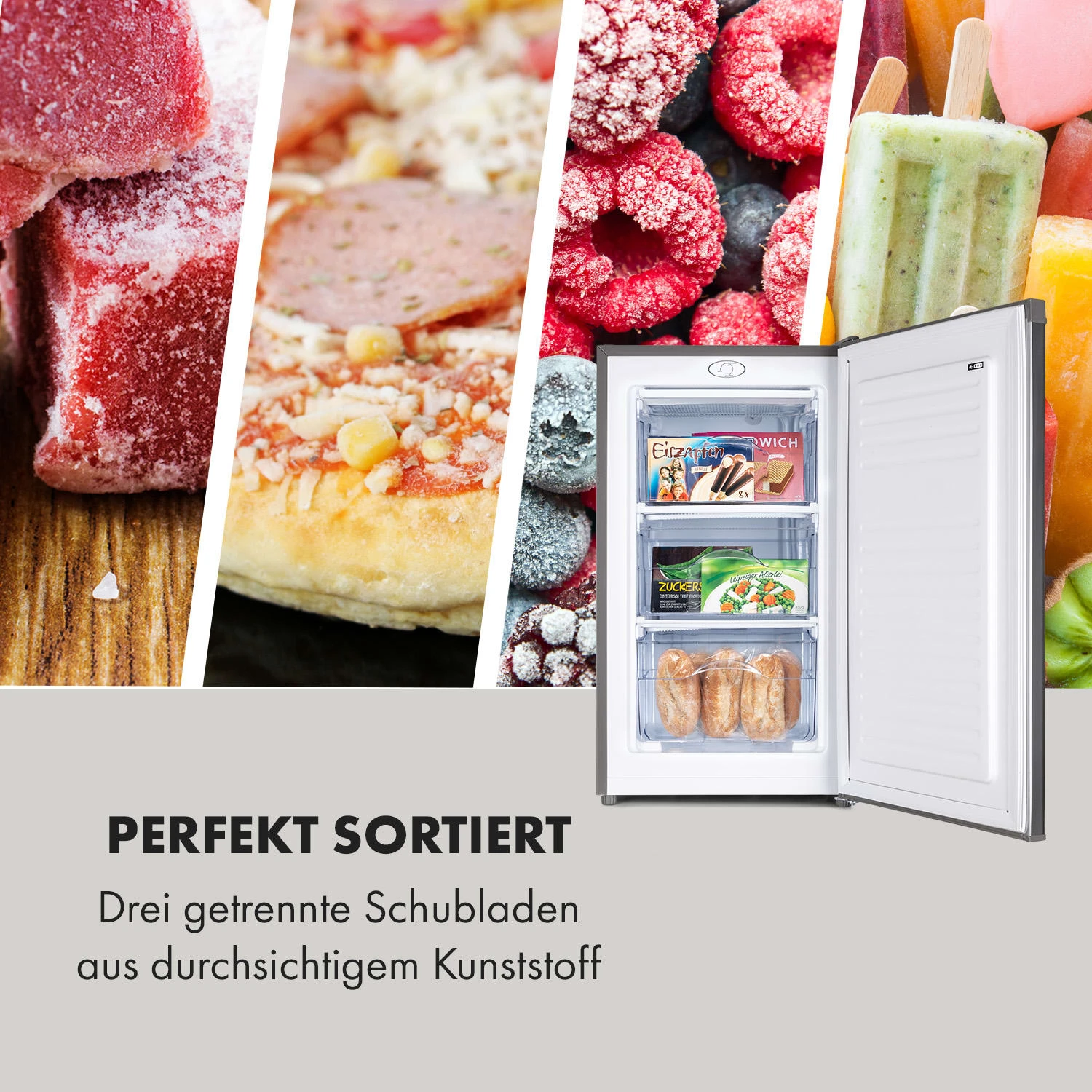 Garfield Eco L Gefrierschrank 64 Liter 80 W 40 DB 3 Schubladen 7 Garfield Eco L Gefrierschrank 64 Liter 80 W 40 DB 3 Schubladen – Bild 5