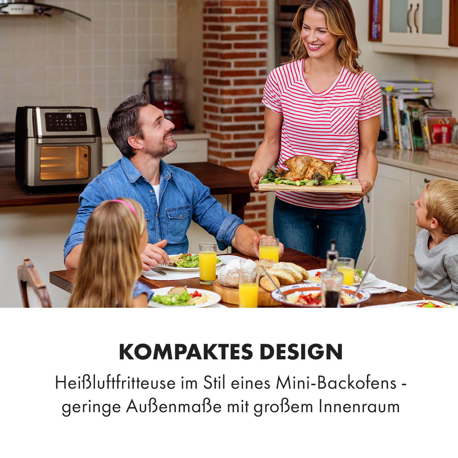 AeroVital Fry Heißluftfritteuse 1500W 10l Timer 9 Programme 4 AeroVital Fry Heißluftfritteuse 1500W 10l Timer 9 Programme – Bild 2