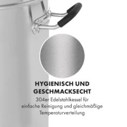 Brauheld Pro Maischekessel 2500W 30L 30-100°C Umwälzpumpe Edelstahl 17 Brauheld Pro Maischekessel 2500W 30L 30-100°C Umwälzpumpe Edelstahl -Klarstein 10034586 de 0008 logo