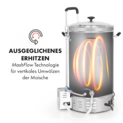 Brauheld Pro Maischekessel 2500W 35L 30-100°C Umwälzpumpe Edelstahl 14 Brauheld Pro Maischekessel 2500W 35L 30-100°C Umwälzpumpe Edelstahl -Klarstein 10034587 de 0004 logo