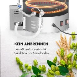 Brauheld Pro Maischekessel 2500W 35L 30-100°C Umwälzpumpe Edelstahl 15 Brauheld Pro Maischekessel 2500W 35L 30-100°C Umwälzpumpe Edelstahl -Klarstein 10034587 de 0005 logo