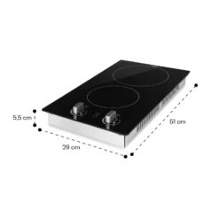 EasyCook Domino Keramikkochfeld 3000W Drehregler Schwarz 19 EasyCook Domino Keramikkochfeld 3000W Drehregler Schwarz -Klarstein 10034603 yy 0011 dimensions