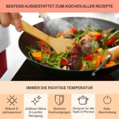 EasyCook Keramikkochfeld 6100W Drehregler Schwarz 15 EasyCook Keramikkochfeld 6100W Drehregler Schwarz -Klarstein 10034604 de 0005 usp
