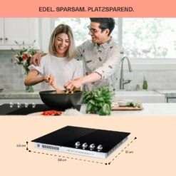 EasyCook Keramikkochfeld 6100W Drehregler Schwarz 16 EasyCook Keramikkochfeld 6100W Drehregler Schwarz -Klarstein 10034604 de 0006 usp