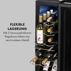Shiraz 12 Slim Uno Weinkühlschrank 32l/12Fl.Touch 85 W 5-18 °C LED 16 Shiraz 12 Slim Uno Weinkühlschrank 32l/12Fl.Touch 85 W 5-18 °C LED -Klarstein 10034625 de 0006 logo