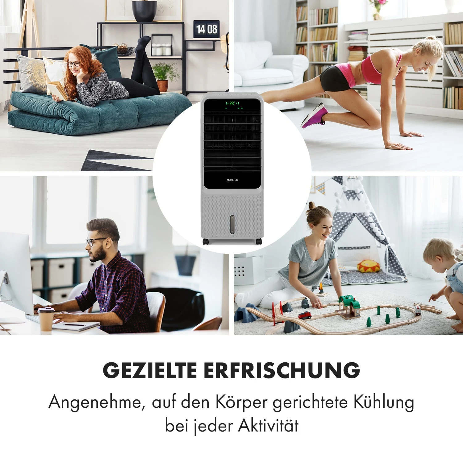 Townhouse 3-in-1 Luftkühler 396 M³/h 7 Liter Fernbedienung Mobil 5 Townhouse 3-in-1 Luftkühler 396 M³/h 7 Liter Fernbedienung Mobil – Bild 3