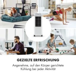 Windspiel 3-in-1 Luftkühler 100 W 312 M³/h 8 Ltr Mobil Fernbedienung -Klarstein 10034654 de 0003 logo
