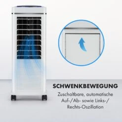 Windspiel 3-in-1 Luftkühler 100 W 312 M³/h 8 Ltr Mobil Fernbedienung -Klarstein 10034654 de 0006 logo