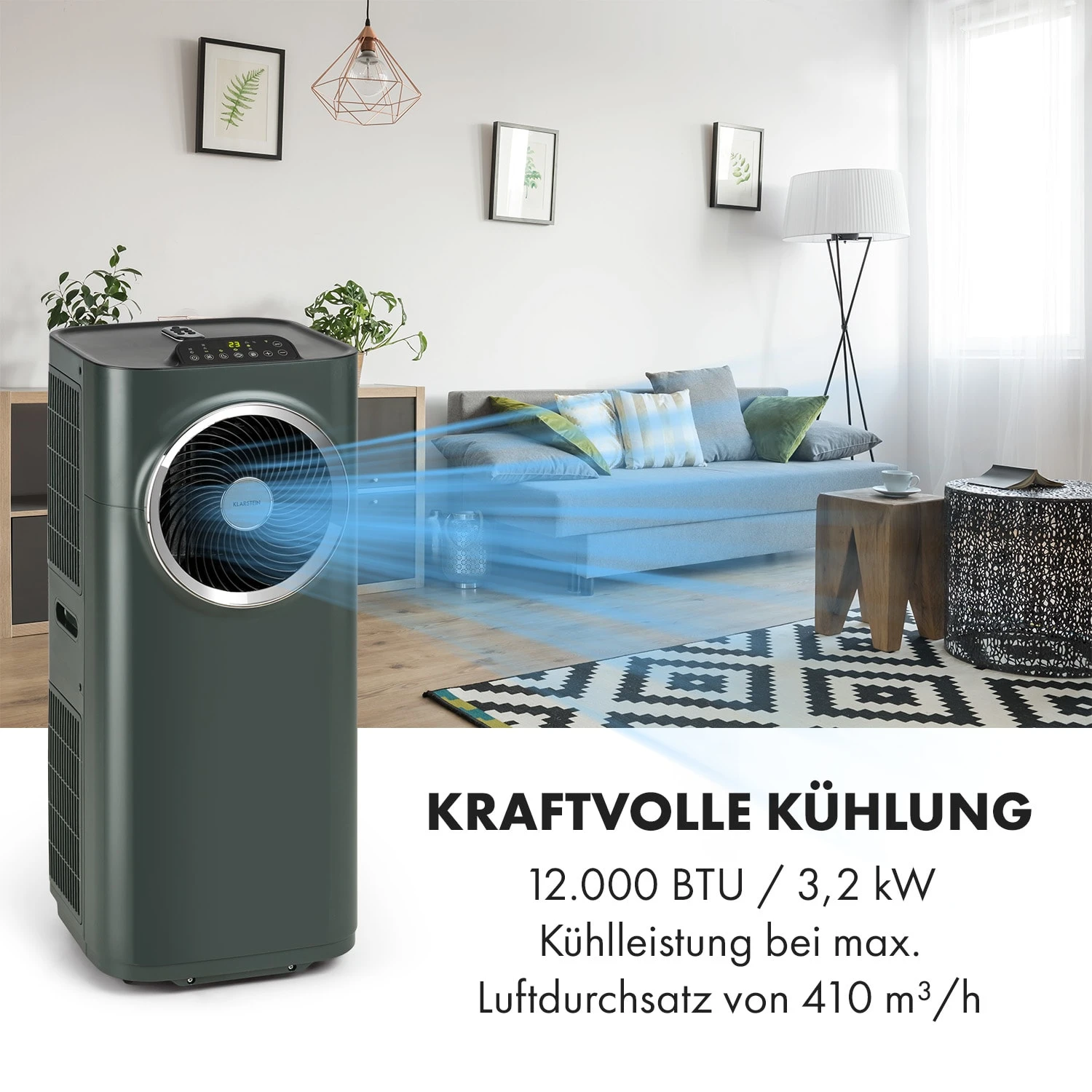 Klarstein Kraftwerk Smart 12K Klimaanlage 3-in-1 12000 BTU App 5 Klarstein Kraftwerk Smart 12K Klimaanlage 3-in-1 12000 BTU App – Bild 3