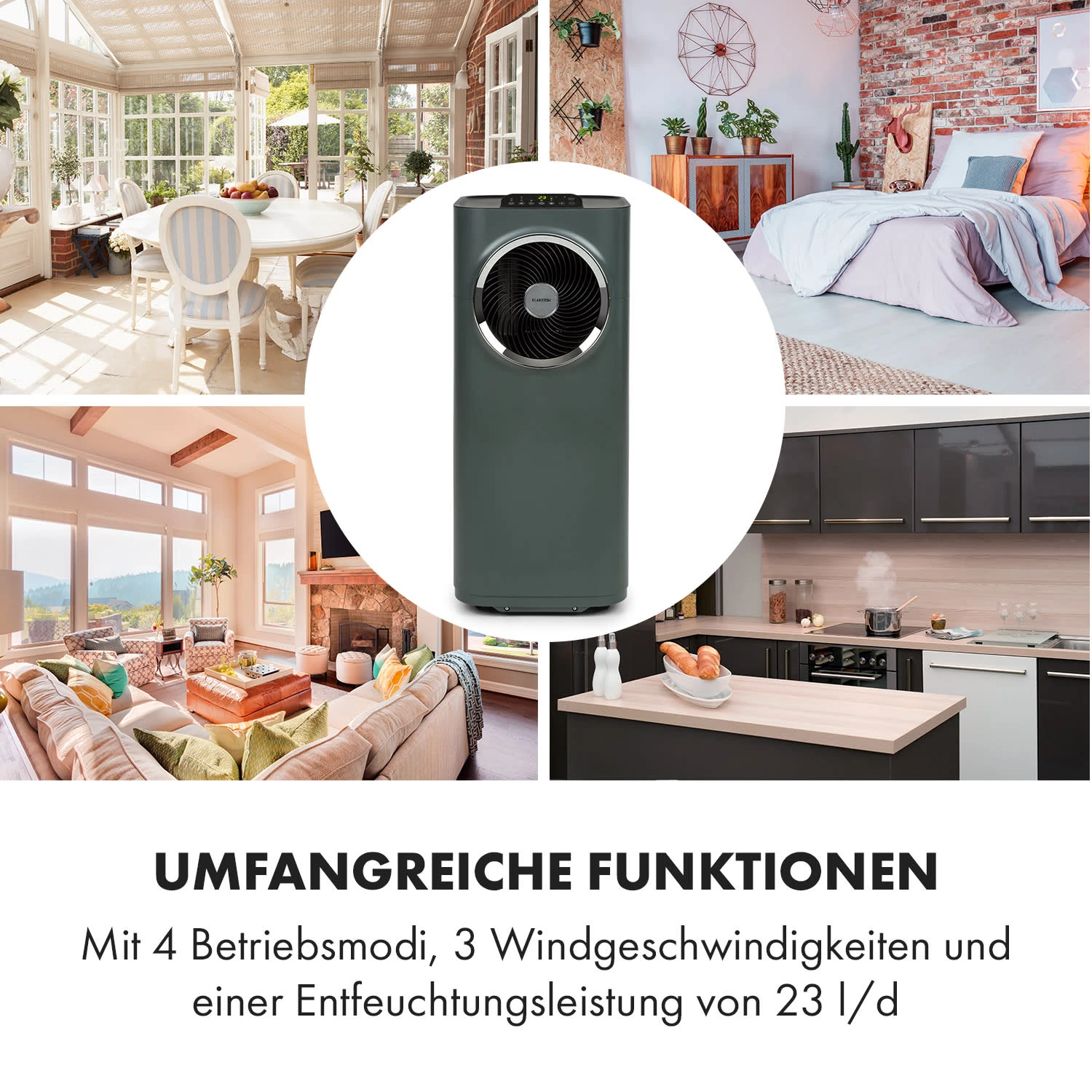 Klarstein Kraftwerk Smart 12K Klimaanlage 3-in-1 12000 BTU App 8 Klarstein Kraftwerk Smart 12K Klimaanlage 3-in-1 12000 BTU App – Bild 6