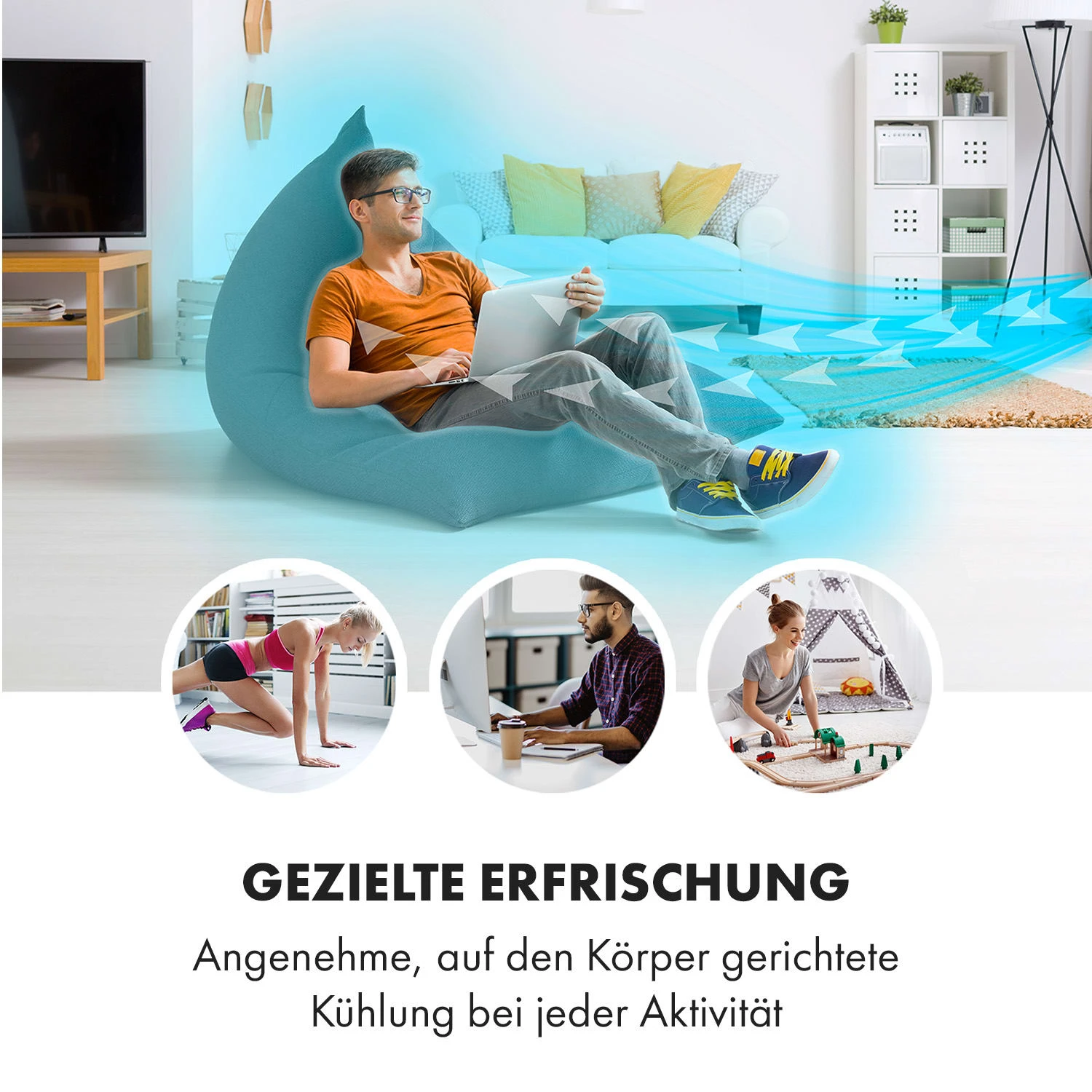 Coldplayer 4-in-1 Luftkühler 384 M³/h 68 W 10 Ltr Fernbedienung Mobil 5 Coldplayer 4-in-1 Luftkühler 384 M³/h 68 W 10 Ltr Fernbedienung Mobil – Bild 3