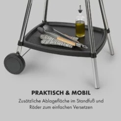 Gatsby Elektrogrill 2000W Antihaft-Grillfläche Seitentische -Klarstein 10034707 de 0007 logo