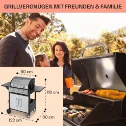 Tomahawk Gasgrill 3 X 3,6 KW Brenner 60 X 43,5 Cm Grill Edelstahl 14 Tomahawk Gasgrill 3 X 3,6 KW Brenner 60 X 43,5 Cm Grill Edelstahl -Klarstein 10034711 de 0006 usp