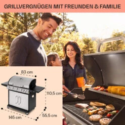 Tomahawk Gasgrill 5x3,6 KW + 2,7 KW Brenner 80x43,5 Cm Grill Edelstahl 14 Tomahawk Gasgrill 5x3,6 KW + 2,7 KW Brenner 80x43,5 Cm Grill Edelstahl -Klarstein 10034712 de 0006 usp