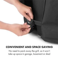 Tomahawk Wetterschutzhaube 600D Canvas 30/70% PE/PVC Schwarz 14 Tomahawk Wetterschutzhaube 600D Canvas 30/70% PE/PVC Schwarz -Klarstein 10034713 yy 0006 logo Klarstein Tomahawk Wetterschutzhaube 140cm