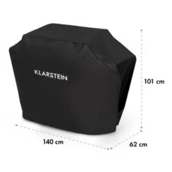 Tomahawk Wetterschutzhaube 600D Canvas 30/70% PE/PVC Schwarz 15 Tomahawk Wetterschutzhaube 600D Canvas 30/70% PE/PVC Schwarz -Klarstein 10034713 yy 0007 logo Klarstein Tomahawk Wetterschutzhaube 140cm