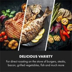 Delicatessa Grill Pan Grillplatte Induktionskochfeld Zubehör 43,5x23cm 9 Delicatessa Grill Pan Grillplatte Induktionskochfeld Zubehör 43,5x23cm -Klarstein 10034722 yy 0004 logo Klarstein Delicatessa Grill Pan Grillplatte