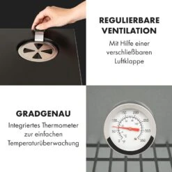 Pasadena Gas-Räuchergrill 2,5 KW Heizleistung 180 °C / 350 °F Max. 17 Pasadena Gas-Räuchergrill 2,5 KW Heizleistung 180 °C / 350 °F Max. -Klarstein 10034818 de 0006 logo