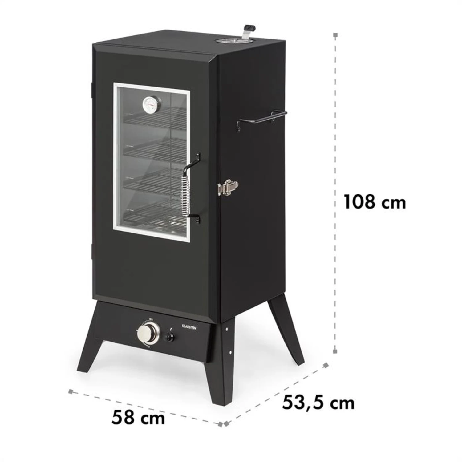 Pasadena Gas-Räuchergrill 2,5 KW Heizleistung 180 °C / 350 °F Max. 12 Pasadena Gas-Räuchergrill 2,5 KW Heizleistung 180 °C / 350 °F Max. – Bild 10