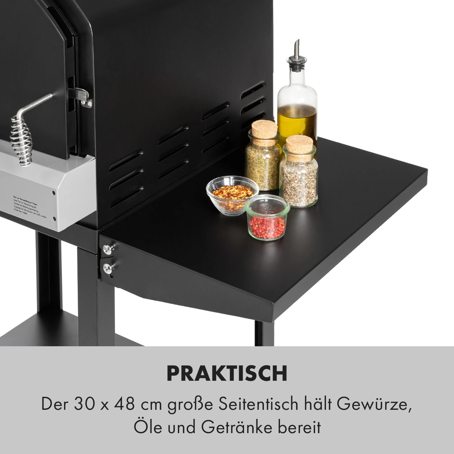 Pizzaiolo Pro Pizza-Gasgrill 76x143x66cm Schamottestein Stahl Mobil 6 Pizzaiolo Pro Pizza-Gasgrill 76x143x66cm Schamottestein Stahl Mobil – Bild 4