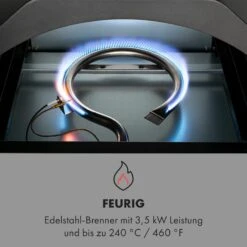 Pizzaiolo Pro Pizza-Gasgrill 76x143x66cm Schamottestein Stahl Mobil 16 Pizzaiolo Pro Pizza-Gasgrill 76x143x66cm Schamottestein Stahl Mobil -Klarstein 10034844 de 0005 logo