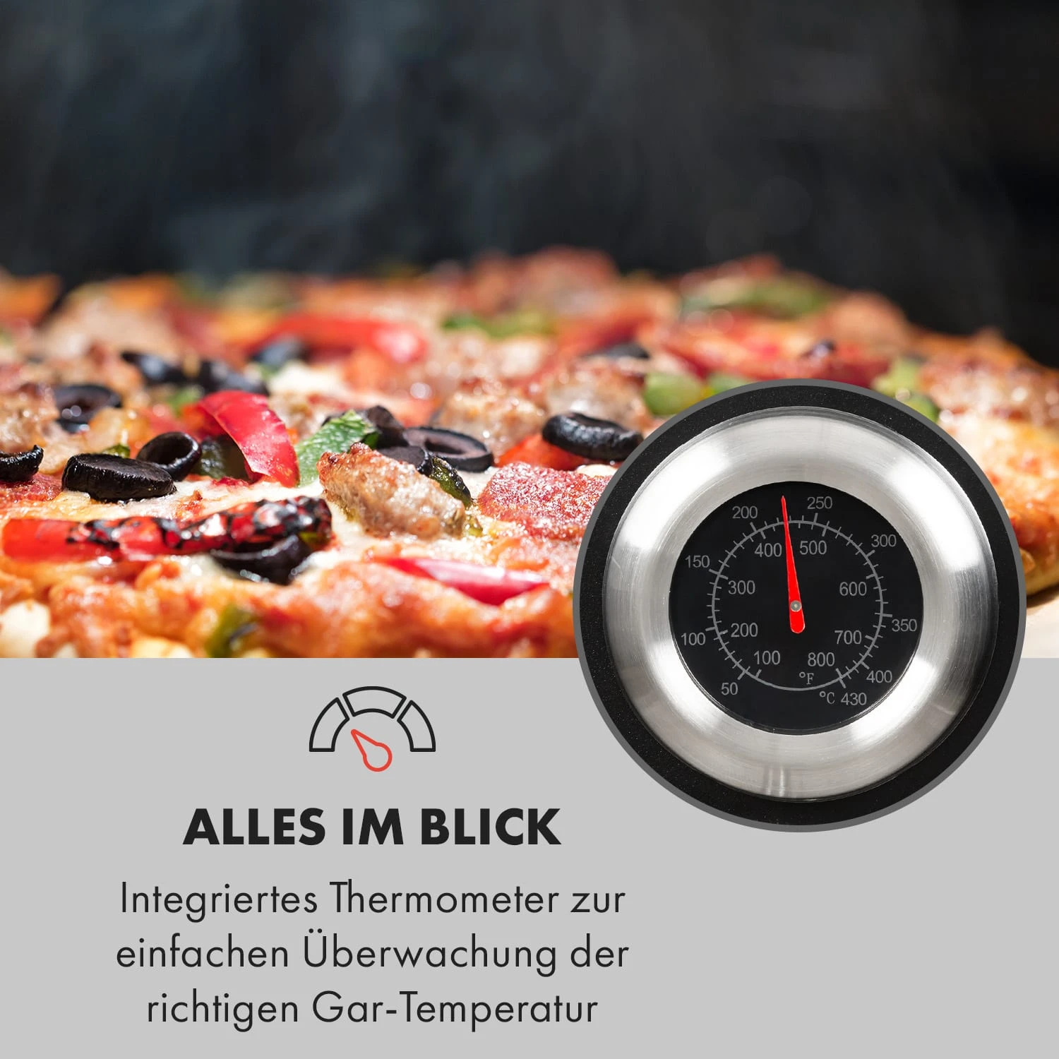 Pizzaiolo Pro Pizza-Gasgrill 76x143x66cm Schamottestein Stahl Mobil 8 Pizzaiolo Pro Pizza-Gasgrill 76x143x66cm Schamottestein Stahl Mobil – Bild 6