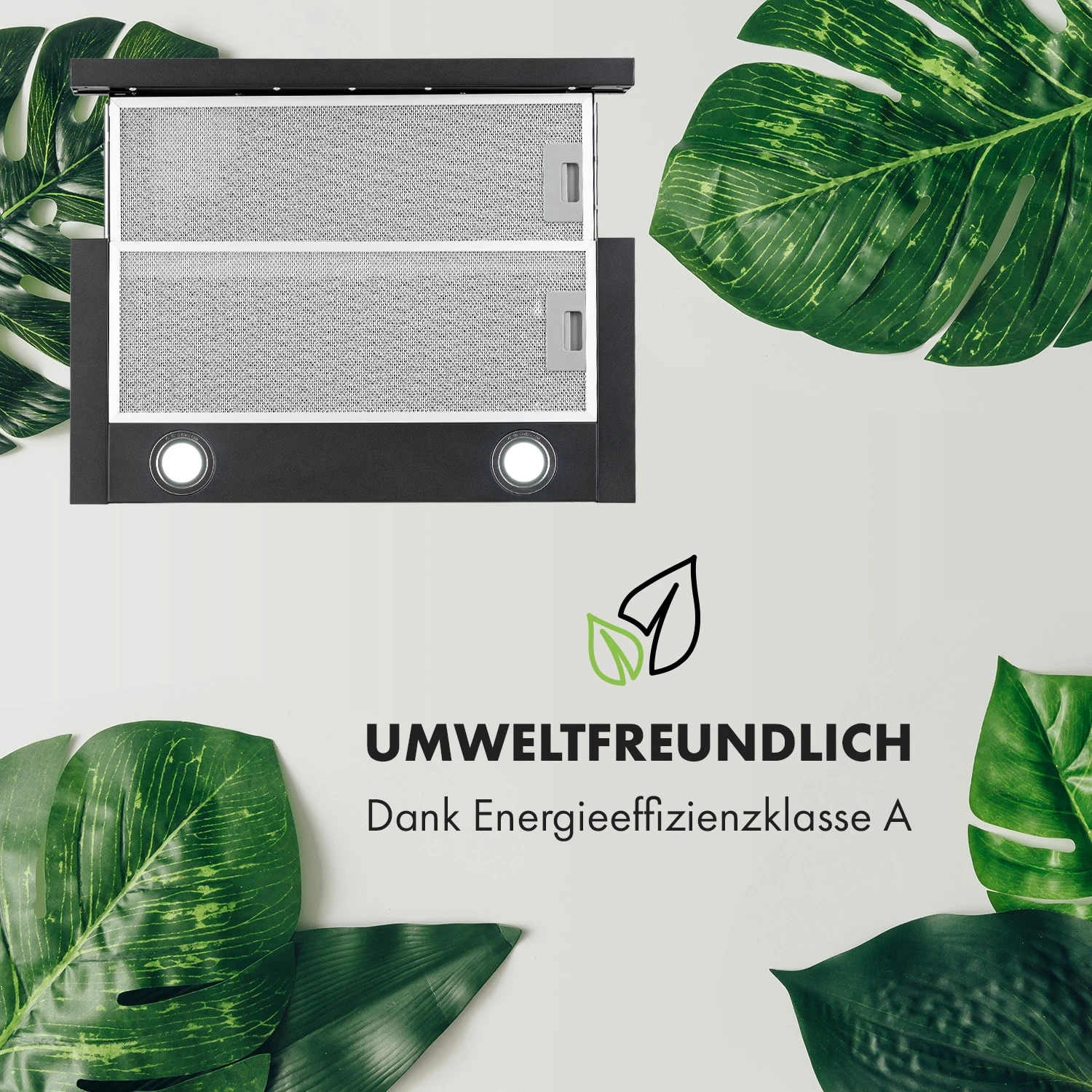 Viola Dunstabzugshaube Edelstahl 59,6 Cm 612m³/h EEK A Schwarz 5 Viola Dunstabzugshaube Edelstahl 59,6 Cm 612m³/h EEK A Schwarz – Bild 3