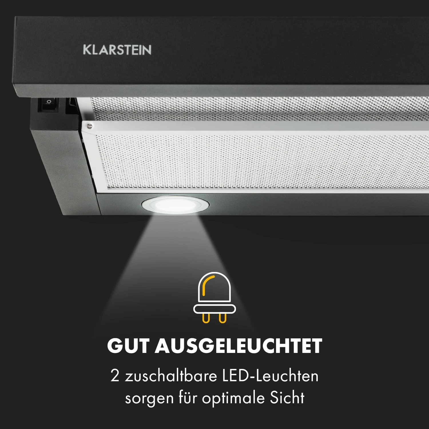 Viola Dunstabzugshaube Edelstahl 59,6 Cm 612m³/h EEK A Schwarz 7 Viola Dunstabzugshaube Edelstahl 59,6 Cm 612m³/h EEK A Schwarz – Bild 5