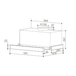 Viola Dunstabzugshaube Edelstahl 59,6 Cm 612m³/h EEK A Schwarz 18 Viola Dunstabzugshaube Edelstahl 59,6 Cm 612m³/h EEK A Schwarz -Klarstein 10034863 yy 0008 logo