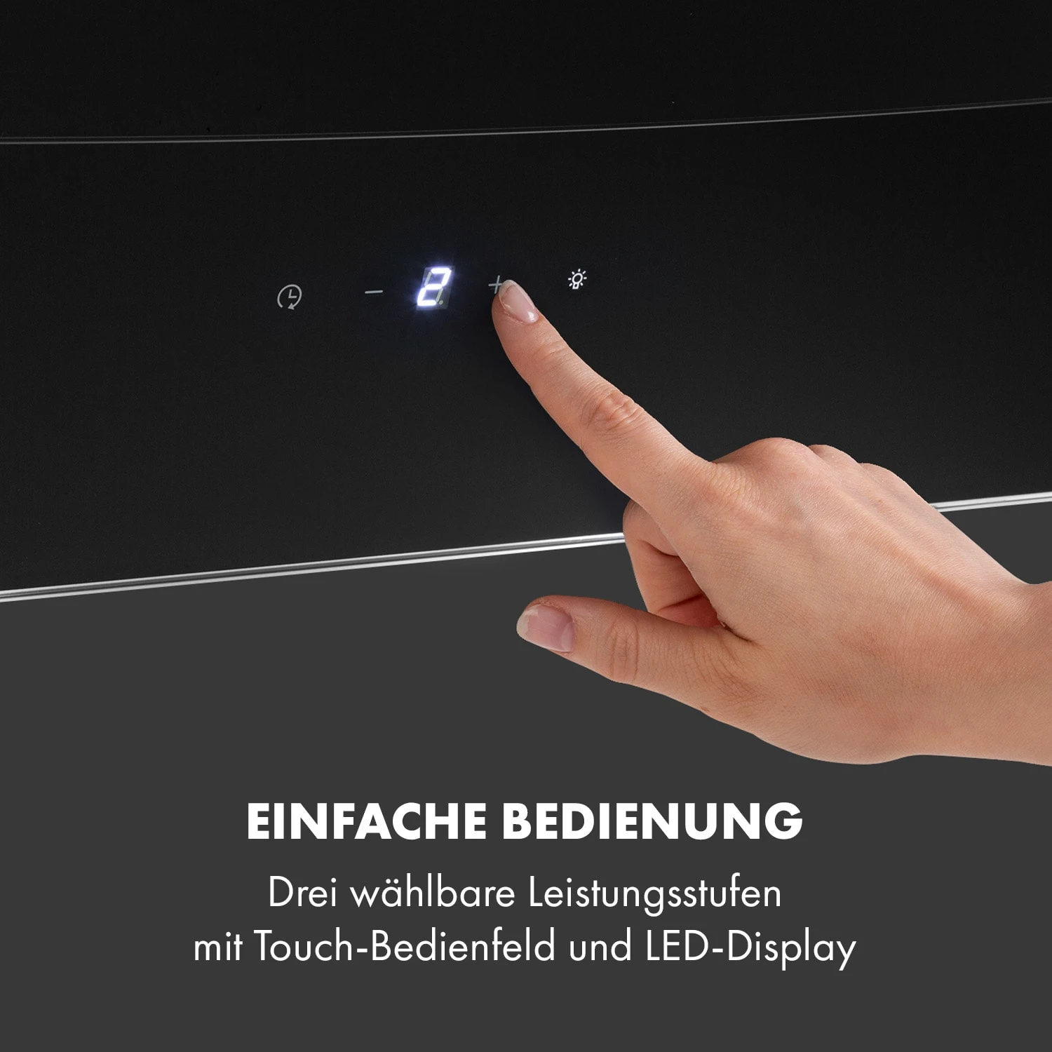 Antonia Dunstabzugshaube Kopffrei 60cm 350m³/h Touch-Bedienfeld Glas 8 Antonia Dunstabzugshaube Kopffrei 60cm 350m³/h Touch-Bedienfeld Glas – Bild 6