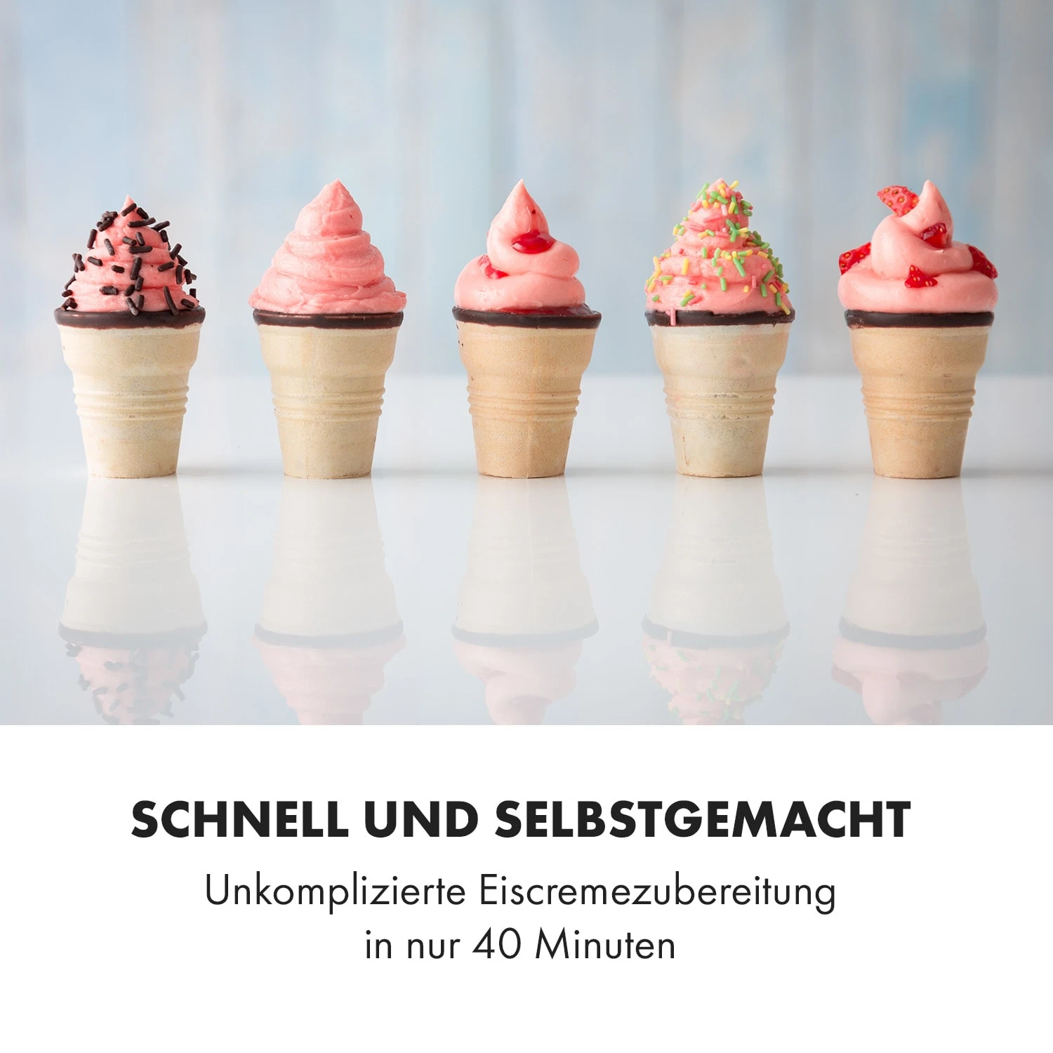 Sweet Sundae Eiscrememaschine Kompressor 1,5l Edelstahl Schwarz 4 Sweet Sundae Eiscrememaschine Kompressor 1,5l Edelstahl Schwarz – Bild 2