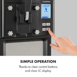 Sweet Sundae Eiscrememaschine Kompressor 1,5l Edelstahl Schwarz 18 Sweet Sundae Eiscrememaschine Kompressor 1,5l Edelstahl Schwarz -Klarstein 10034911 uk 0007 logo Klarstein Sahnehaeubchen Eiscrememaschine schwarz